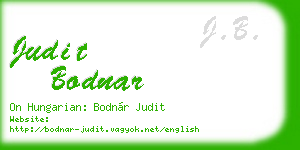 judit bodnar business card