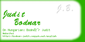 judit bodnar business card